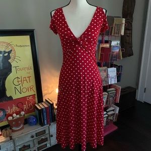 Pinup Rockabilly Sexy Red and White Dress
